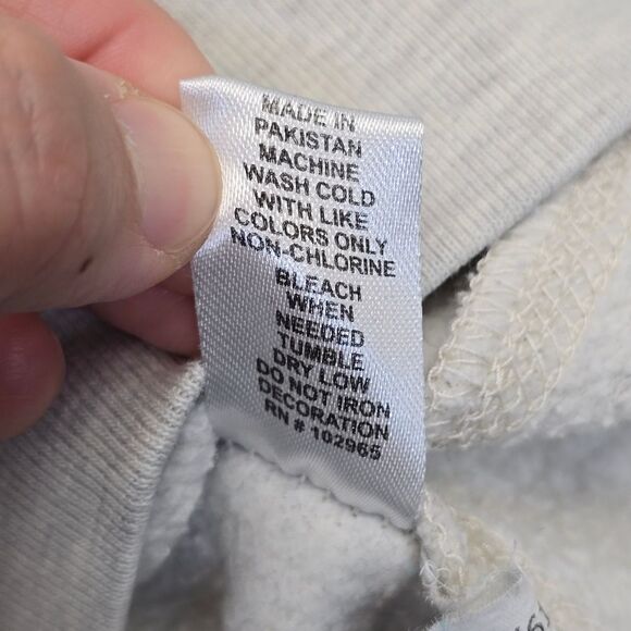 League Women's L Avalon Oatmeal Grey Crewneck Pullover Long Sleeve Sweater - Picture 11 of 14